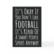 Ett fult hälsningskort för fotbollsspelaren Fläkt