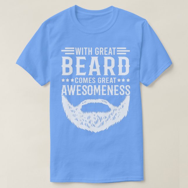 Ett fult skäggigt citat med Underbart skägda komme T Shirt (Design framsida)
