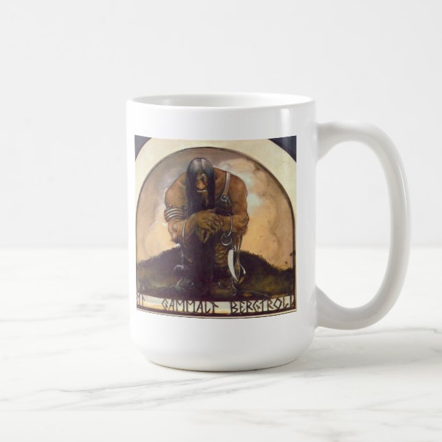 Ett gammalt bergtroll kaffemugg (Höger)