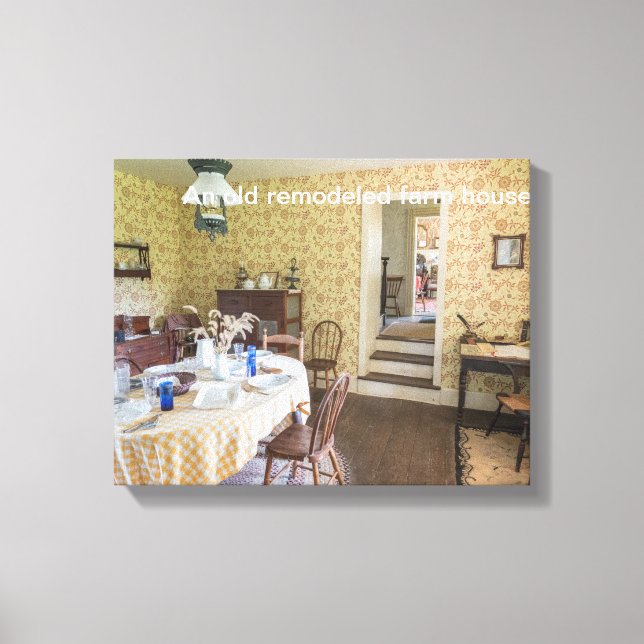 Ett gammalt flyttat gårdshus canvastryck (Framsida)