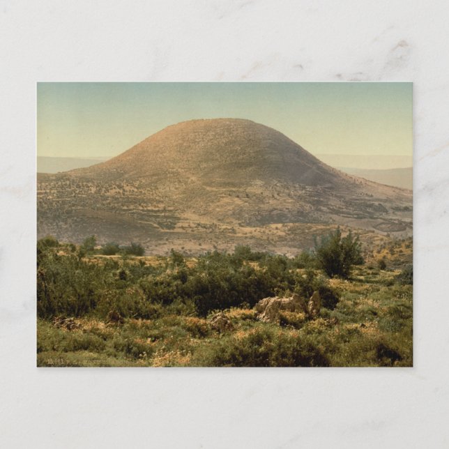 Ett gammalt foto av Mount Tab i heligan Vykort (Framsida)