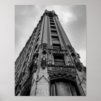 Ett gammalt hotell i San Antonio Poster