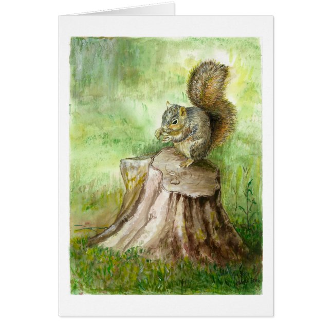 Ett gammalt loggar och gömma sig hälsningskort (Framsidan)