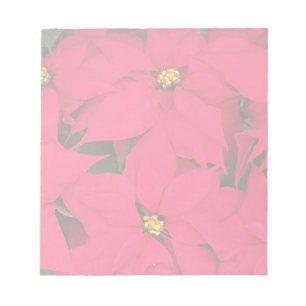 Ett gäng Brighly Färgad jul Poinsettias Anteckningsblock