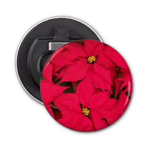Ett gäng Brighly Färgad jul Poinsettias Flasköppnare