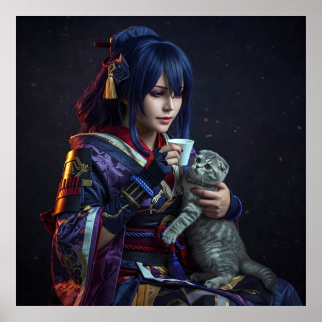 Ett generöst hjärta: animeringstecken med Kitten Poster (Framsidan)