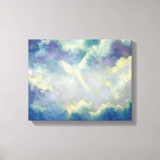 Ett gift från himmelangelutskrift på Canvas (Framsida)