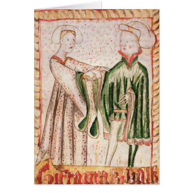 Ett giftermål hälsningskort (Framsidan)