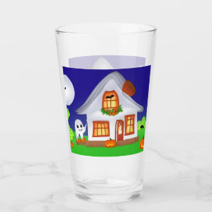 Ett glas av hög kvalitet med Halloween House & Gho