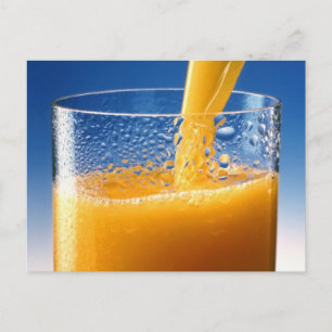 Ett glas Orange Juice Vykort