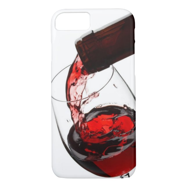 Ett glas Röda Vin Case-Mate iPhone Skal (Baksida)