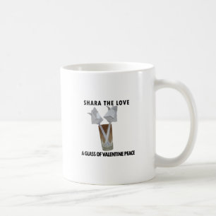 Ett glas valentinfred. kaffemugg