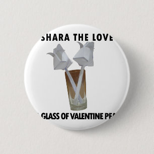 Ett glas valentinfred. knapp