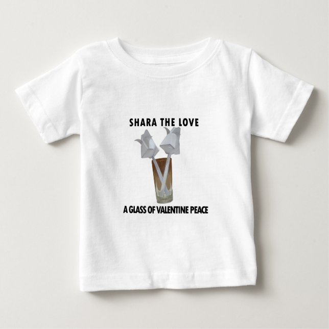 Ett glas valentinfred. tee shirt (Framsida)