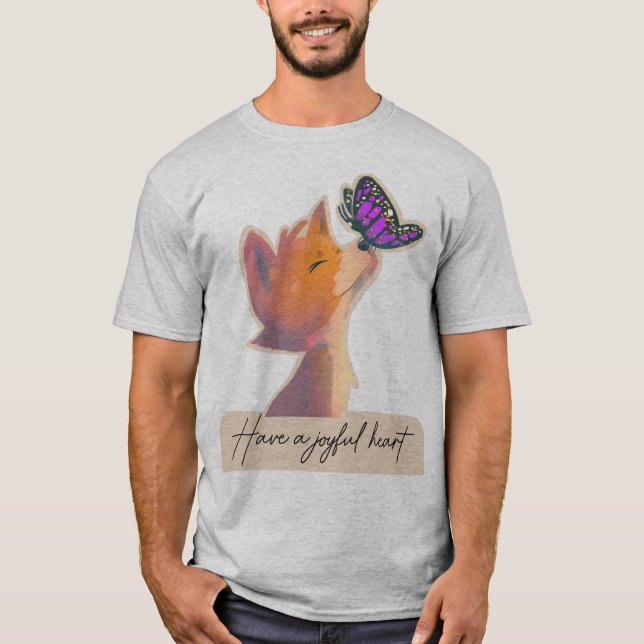 Ett glatt hjärta t shirt (Framsida)