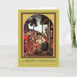 Ett GOD JUL HELGDAG-kort Helgkort