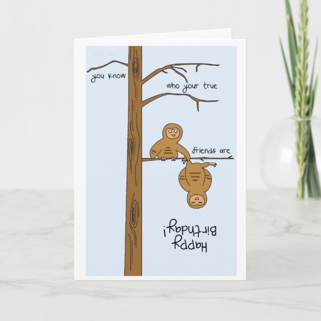 Ett Grattis på födelsedagen-kort. Kort (Framsida)