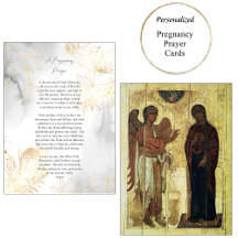 Ett Gravid Prayer Orthodox Christian Card