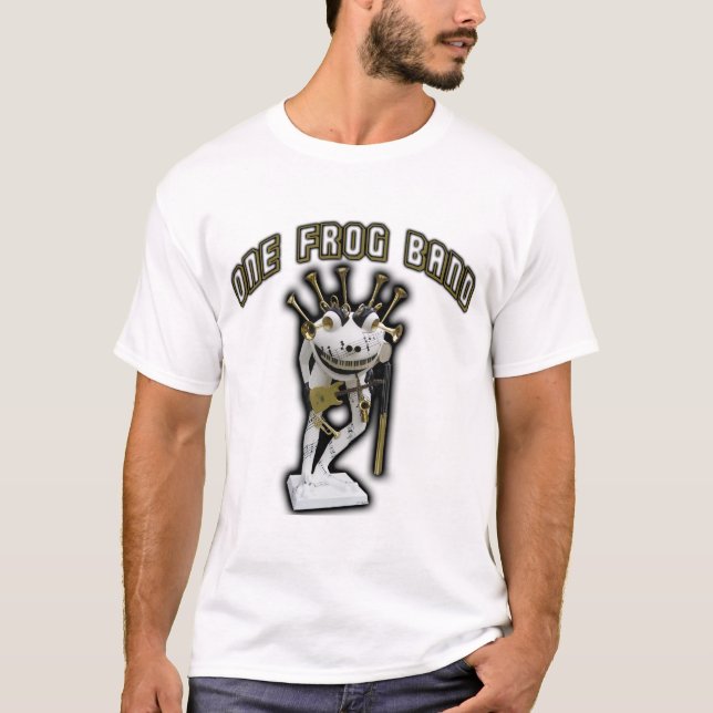 Ett grodamusikband tee (Framsida)
