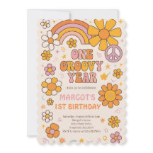 Ett Groovy År 1:a födelsedag Party