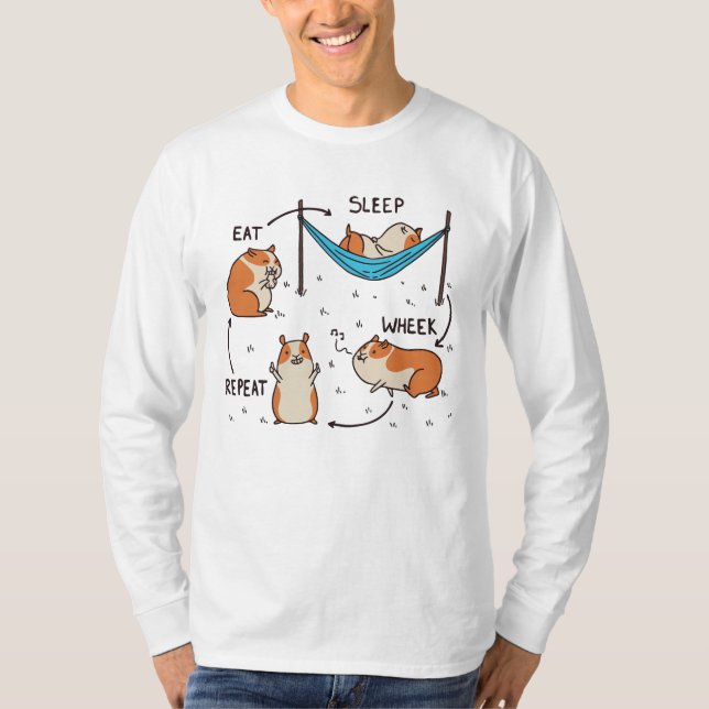 Ett Guineas Gris livscykel T Shirt (Framsida)