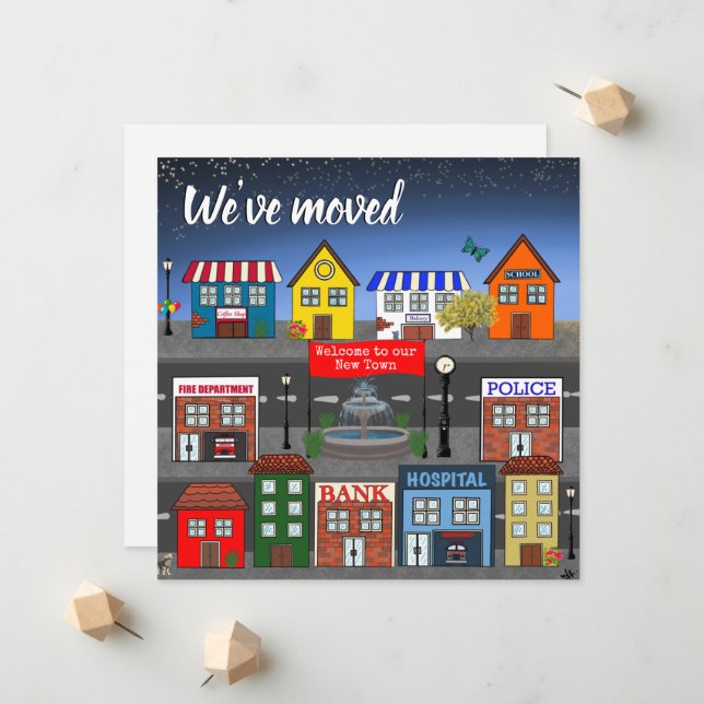 Ett gynnsamt grannskap som vi har Flyttat Meddelande (Fram/Back In Situ)