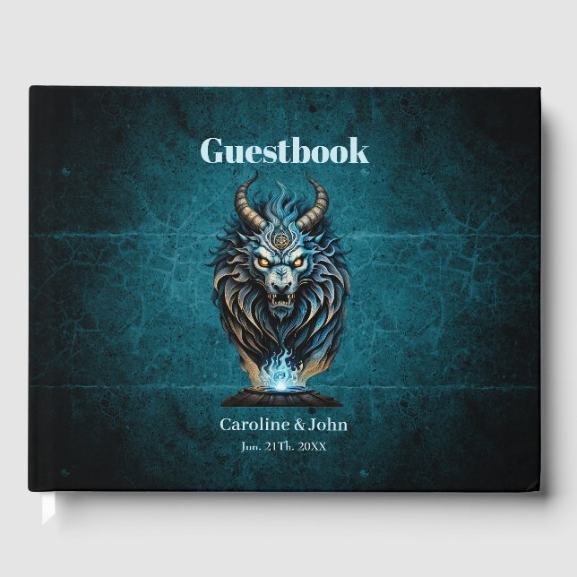 Ett häftigt blått djur, en majestät varelse gästböcker (Framsida)