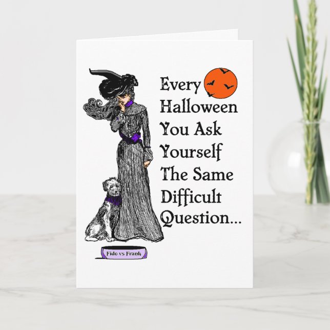 Ett Halloween beslut Kort (Framsida)
