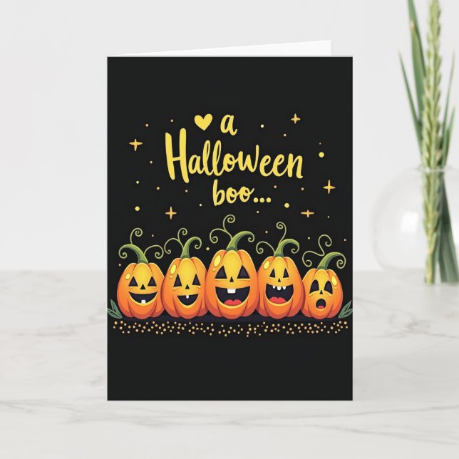 Ett Halloween-roligt kort (Framsida)