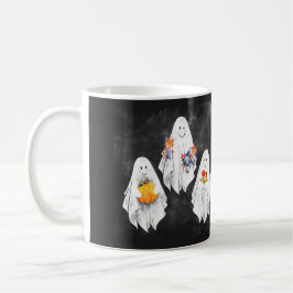 Ett Halloween-temat vattenfärgsutskrift mugg