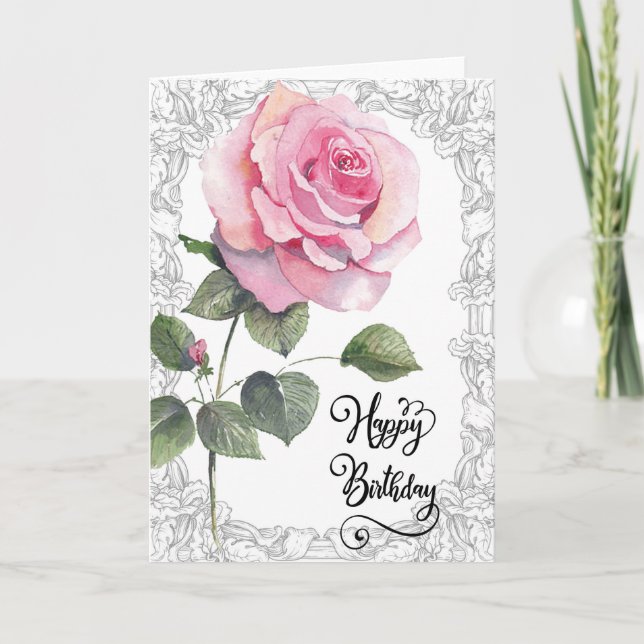 Ett hälsningskort för födelsedagar kort (Framsida)