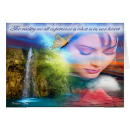 Ett hälsningskort med ett meddelande