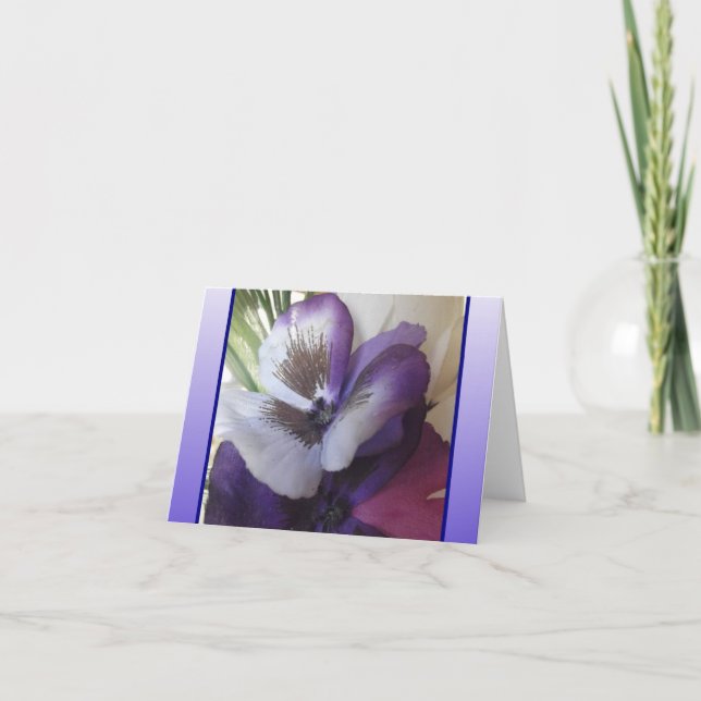 Ett handlag av blått noterar kortet! kort (Framsida)