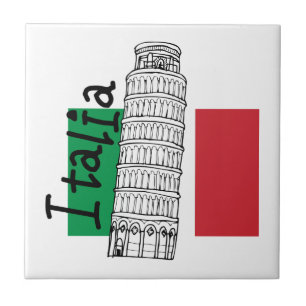 Ett handlag av italien kakelplatta