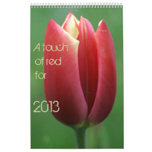 ett handlag av rött för 2013 kalender