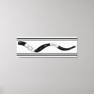 Ett häpnadsväckande nyår av kanvas Wall Art Shofar