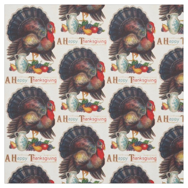 Ett happy thanksgivingTurkiet tyg (Provkarta)