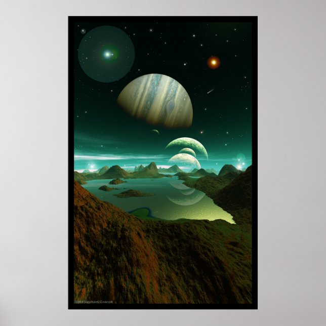 Ett hav av Grönt Poster (Framsidan)