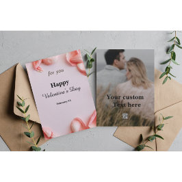 Ett Heartfilt Message Personlig Valentine Card Julkort