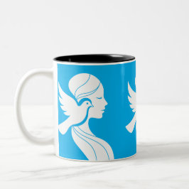 Ett hedersbetyg för Lycklig Mors dag Två-Tonad Mugg