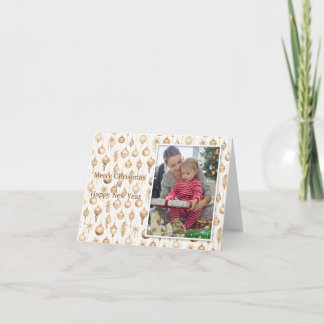 Ett Helgdag för prydnadsjulkort Tack Kort