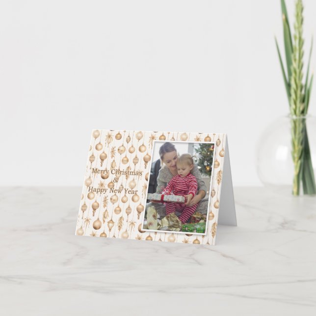 Ett Helgdag för prydnadsjulkort Tack Kort (Framsida)