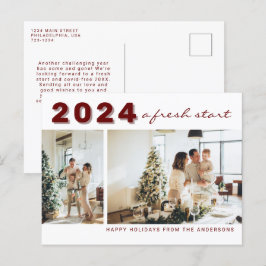 Ett helt nytt år - en ny start för två foto-Helgda Vykort