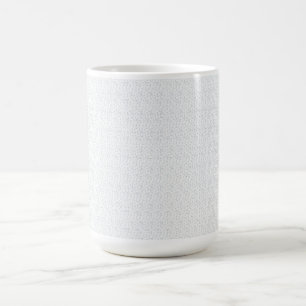 Ett helt vitt, funktionslöst yta fyller kaffemugg