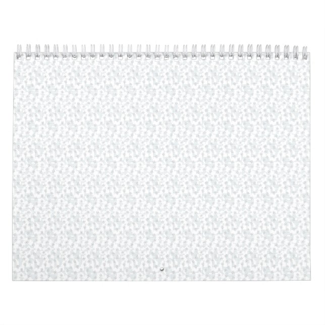 Ett helt vitt, funktionslöst yta fyller kalender (Omslag)