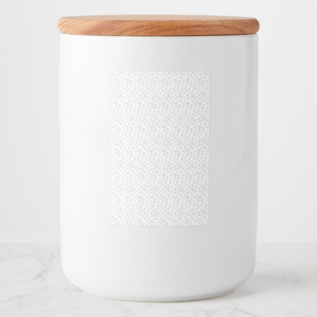 Ett helt vitt, funktionslöst yta fyller mat etikett (Framsida)