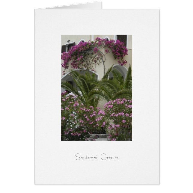 Ett hem i Santorini OBS Kort (Framsidan)