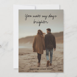 Ett hemligt kärleksbudskap – Personligt valentinsk Julkort