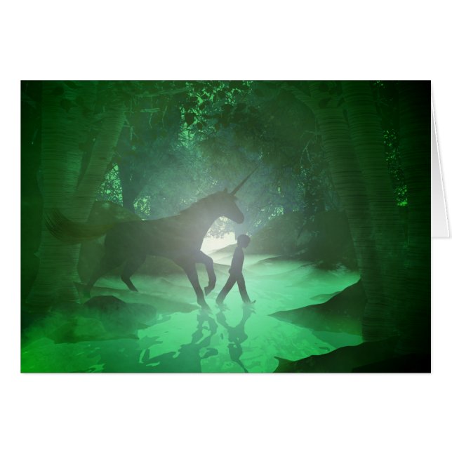 Ett hemligt ställekort hälsningskort (Framsidan Horizontal)