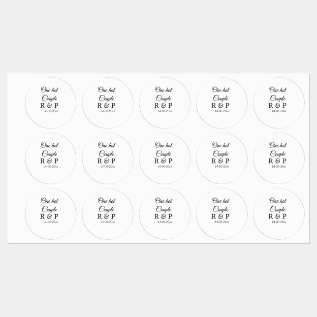 Ett hett lägger till det första brev-textdatumet f klistermärke (Ark)